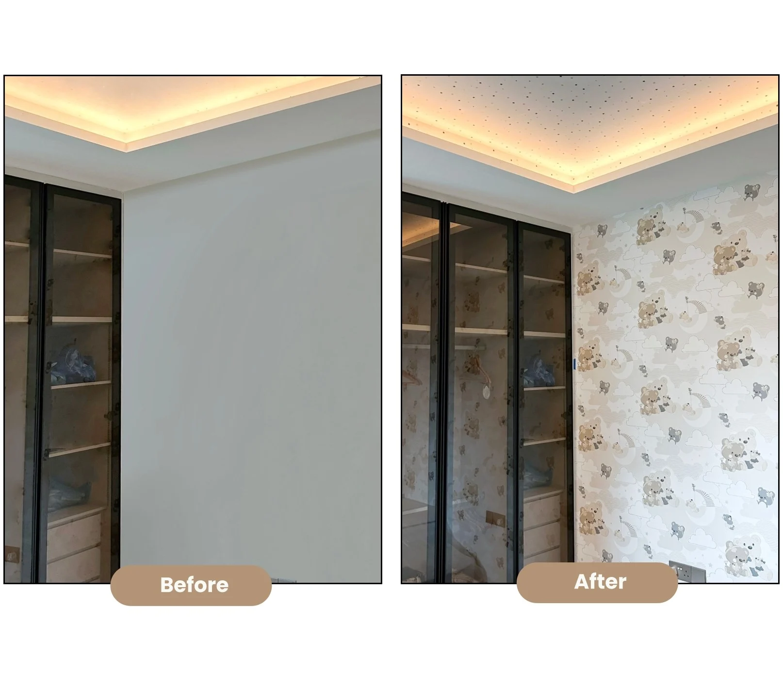 Kids Wallpaper Makeover Teddy Bear